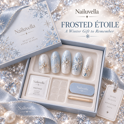 Nailuvella®| Frosted Étoile Press-On Nails❤️