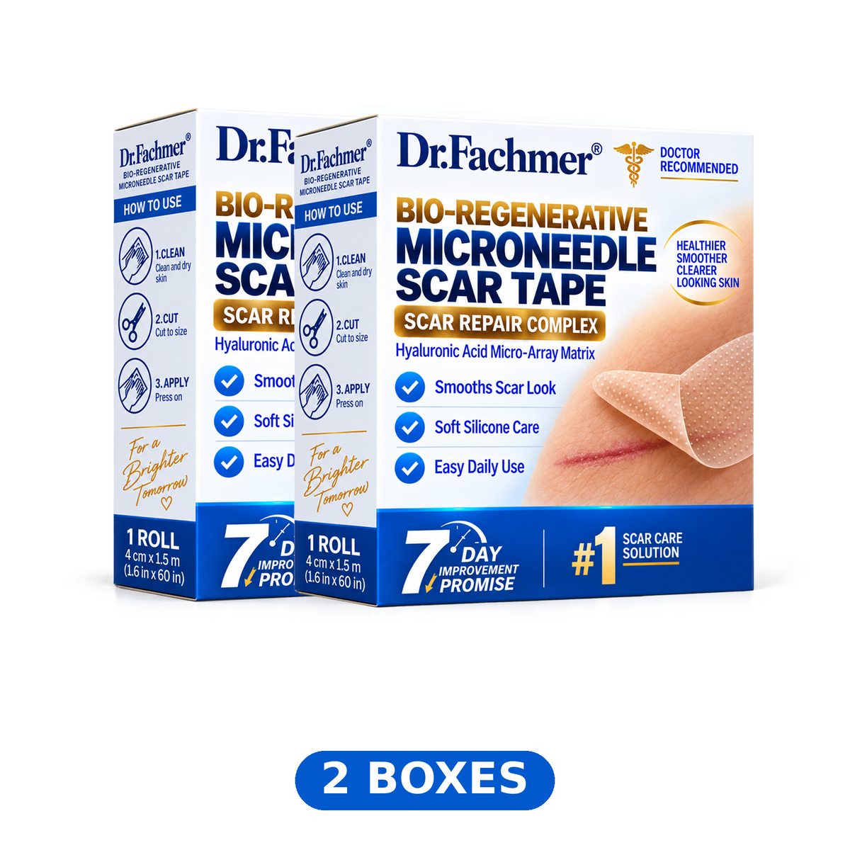 🔥 𝐎𝐟𝐟𝐢𝐜𝐢𝐚𝐥 𝐒𝐭𝐨𝐫𝐞丨Dr.Fachmer® 🩹 Bio-Regenerative Microneedle Scar Tape——Remove all kinds of skin scars