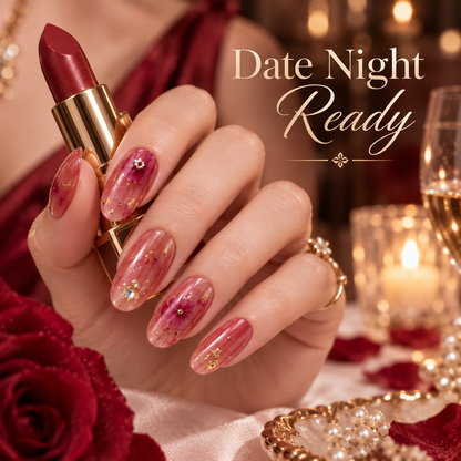Nailuvella®| Cherry Veil Press-On Nails❤️