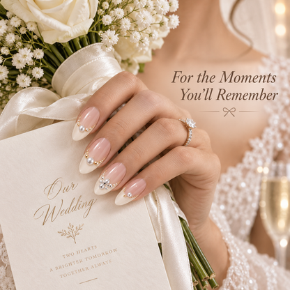 Nailuvella®| Ivory Pearl Muse Press-On Nails❤️