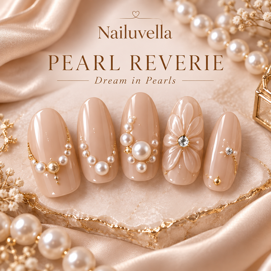 Nailuvella®| Pearl Reverie Press-On Nails❤️