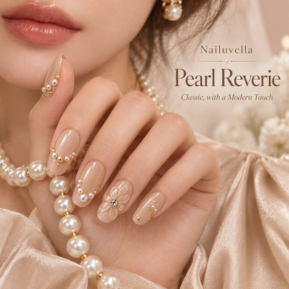 Nailuvella®| Pearl Reverie Press-On Nails❤️