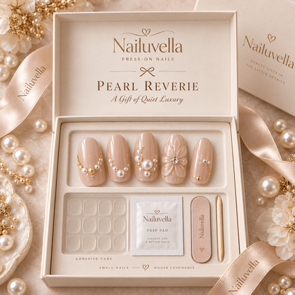 Nailuvella®| Pearl Reverie Press-On Nails❤️